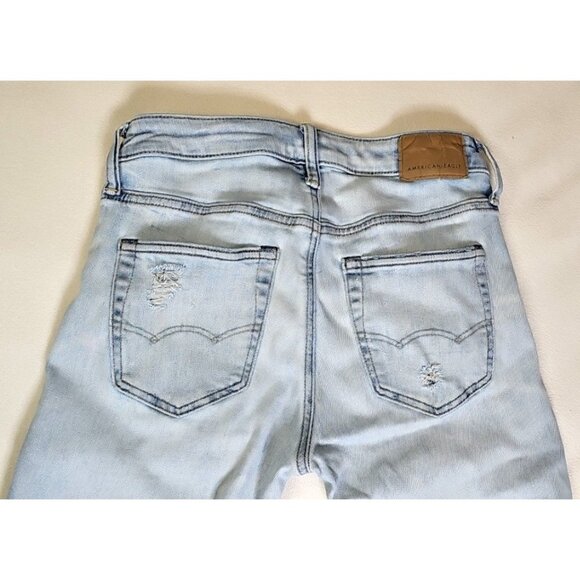 American Eagle "Athletic Skinny Airflex + Temp Tech" Size 29x32 Distressed Jeans - Picture 4 of 8